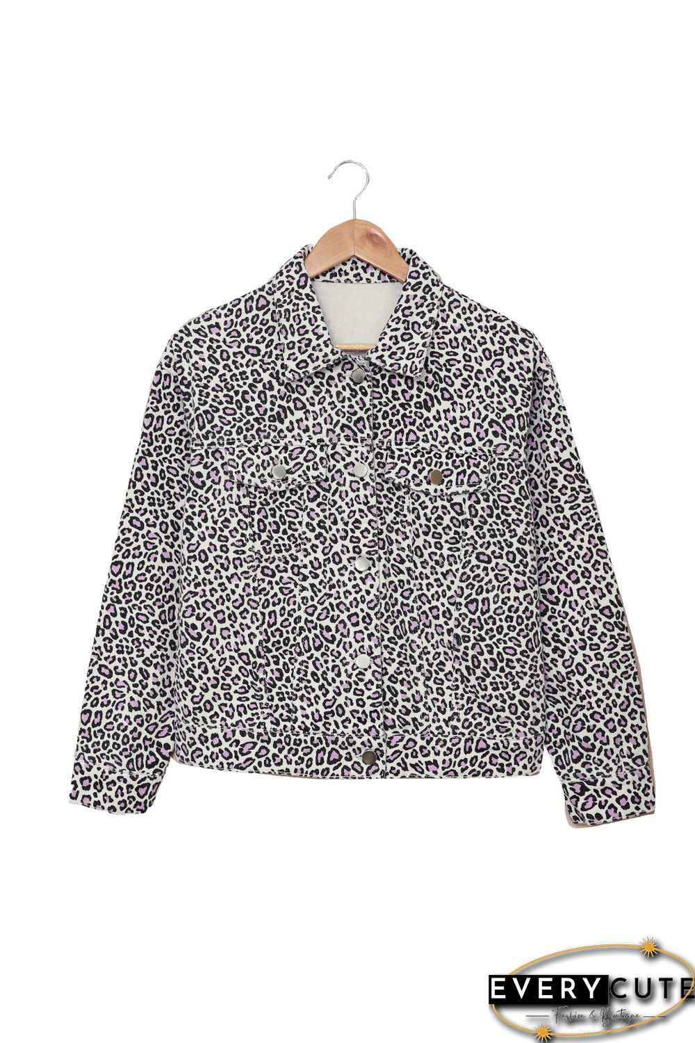 Leopard Print Casual Jacket