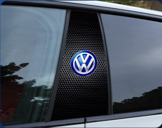Car Center Column Sticker Personality Creative Decoration Anti-scratch Wear-resistant BC Column Modified Protective Film【one pair】