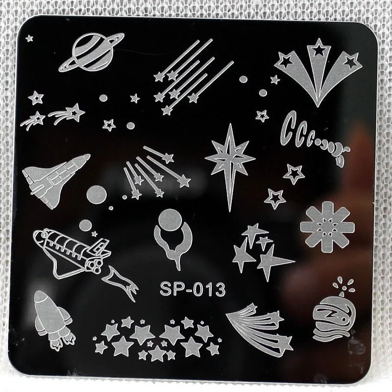 Nail Stamping Plates Cartoon Stamping Plate  SP Design Nail Art Image Plate Equipment Stamp Stamping Plates Manicure Template-Nail Inspo