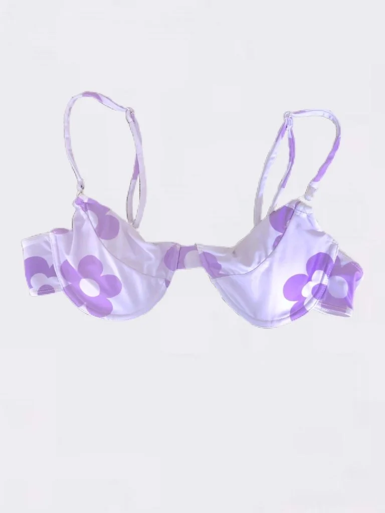 Lilac Love Bikini Top