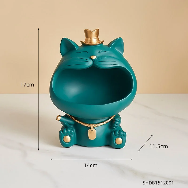 Resin Animal Storage Products Candy Jewelry Storage Box Cat Puppy Modern Design Style Home Decoration Living Room Decoration