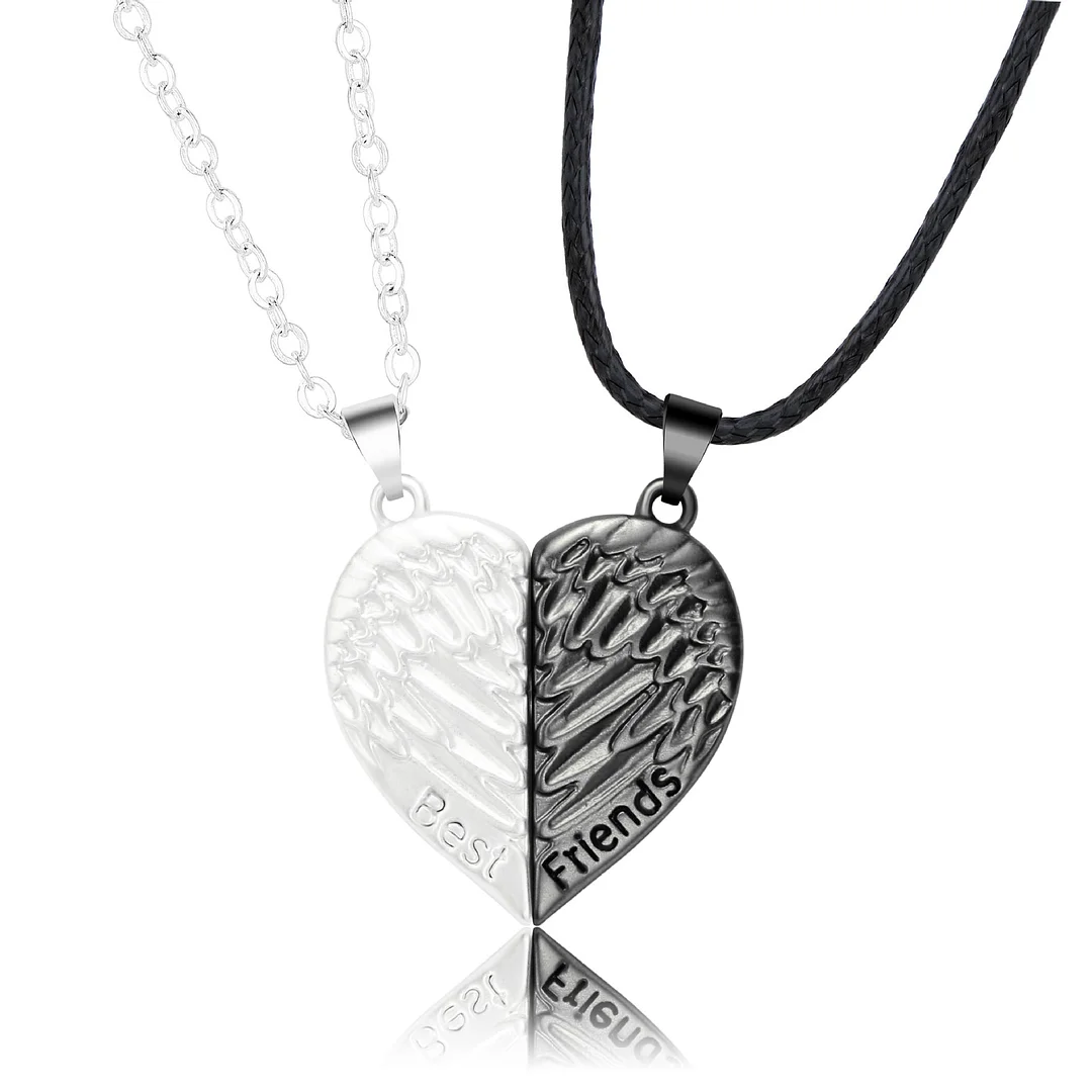 Angel Wings Love Couple Necklace Magnetic Attracts Each Other