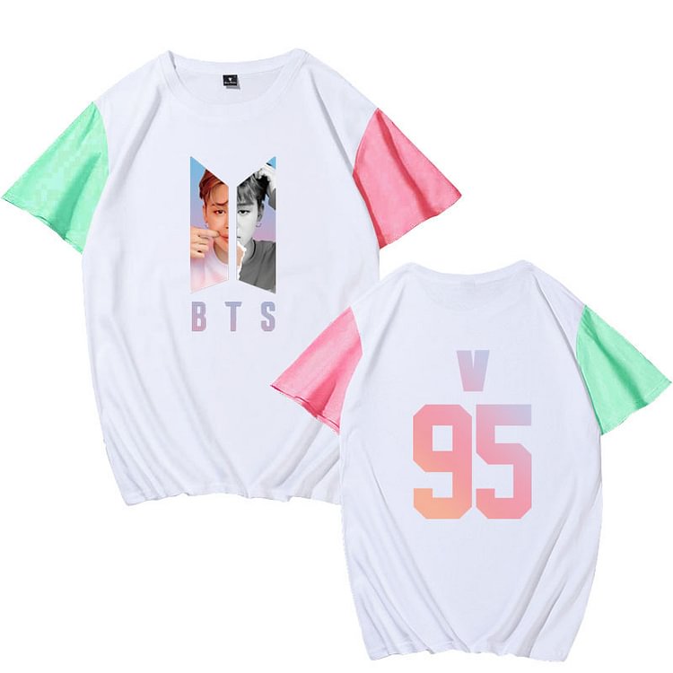 BTS Jimin Love Yourself Colorblock T-shirt