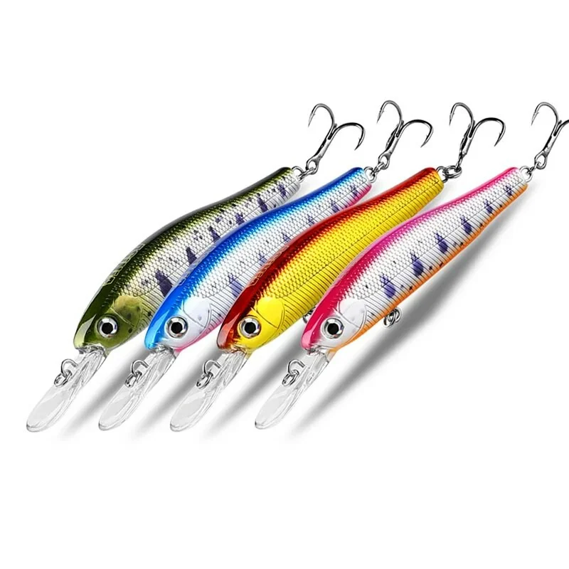 ASINIA Best price 4pcs each set 65mm 5.5g dive 2m professional quality magnet weight fishing lures minnow