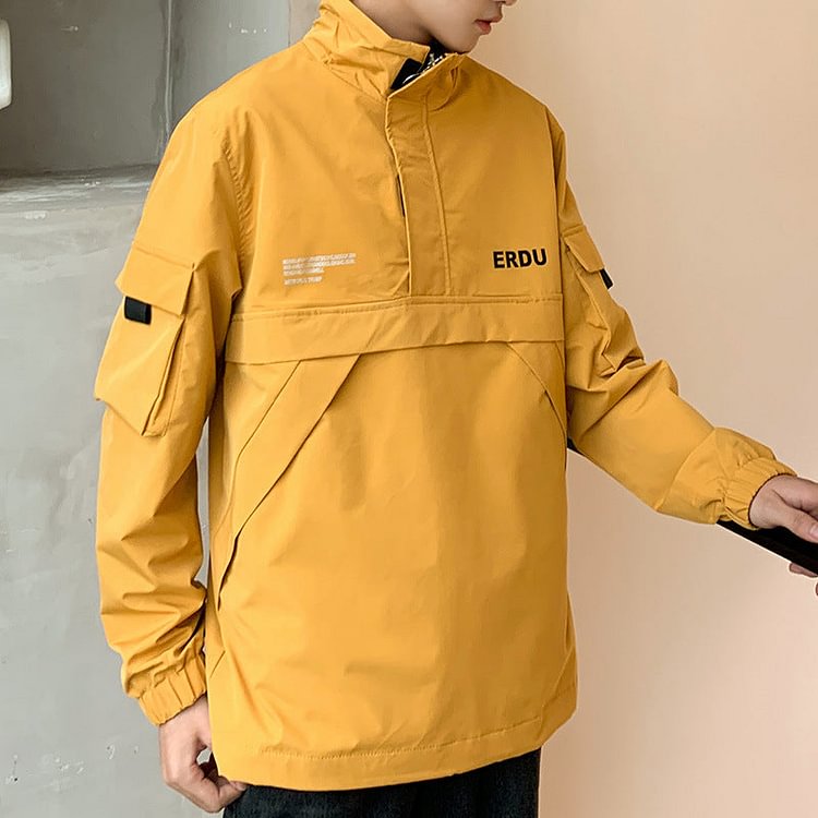 Men's Spring plus Size Retro Sports Top Long Sleeve Loose Casual Men's Coat Men Jacket