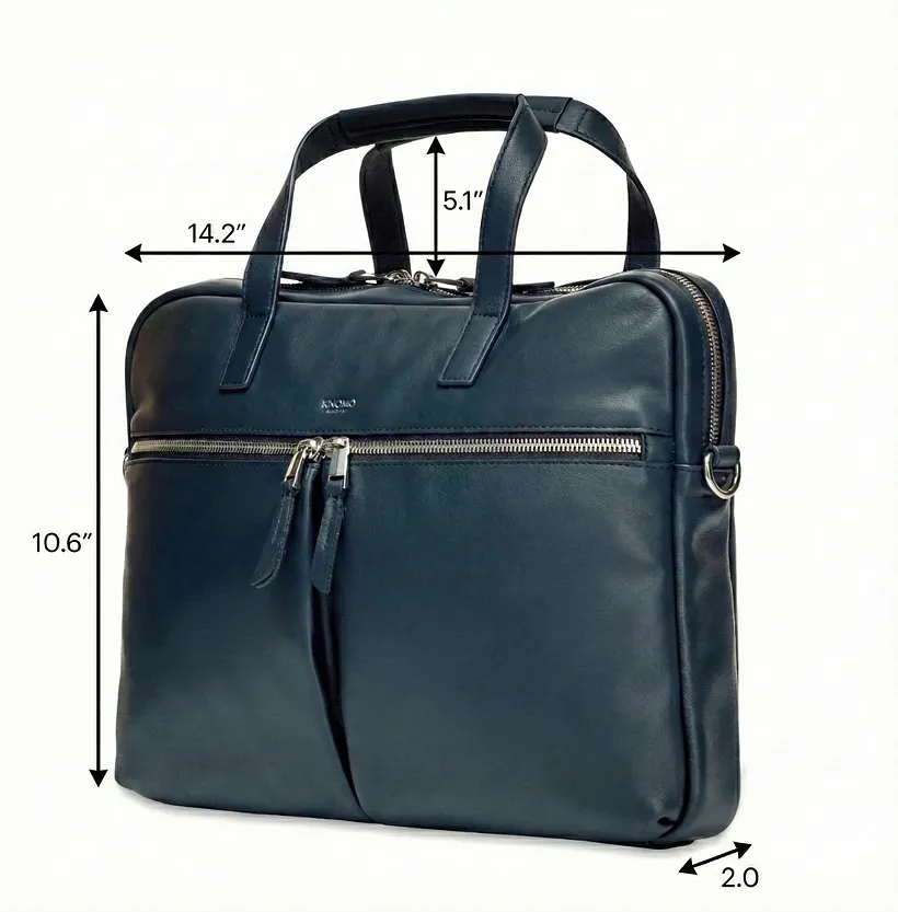 Knomo Hanover Leather Briefcase