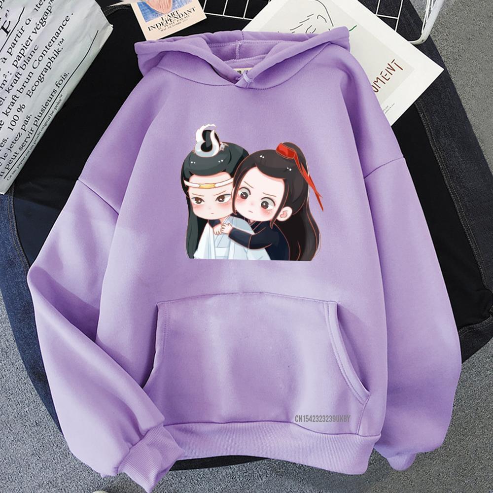 Cotton Tshirt Anime Mo Dao Zu Shi Hoodie Harajuku Lan Wangji And Wei Wuxian Men Sweatshirt Chinese Style Streetwear Hoody Tops Women t -shirt Tee