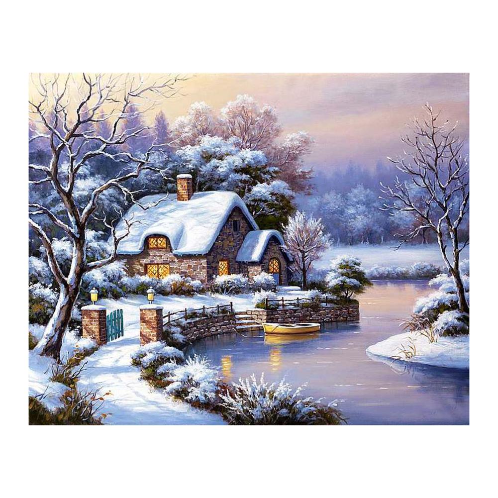 

Landscape - 14CT Counted Cross Stitch - 56*46CM, 501 Original