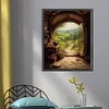 Door The Lord of The Rings Full 14CT DIY Counted Cross Stitch Kits 40x50cm for Adults Home Decor