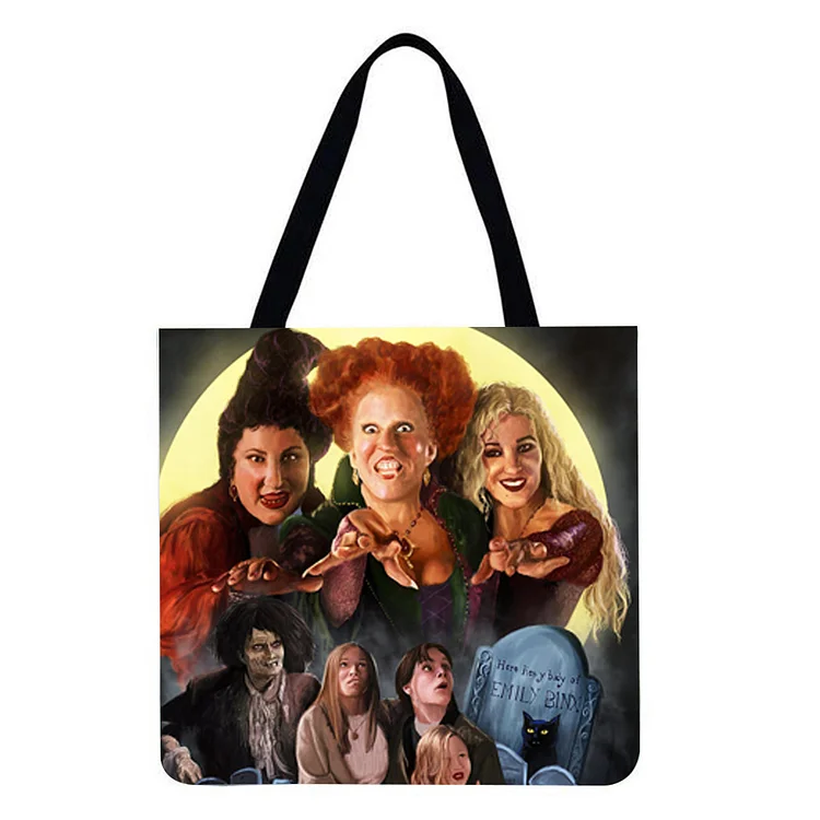 Movie Cartoon - Linen Tote Bag