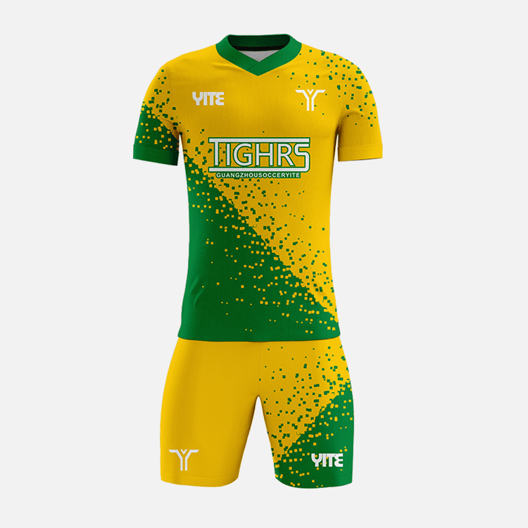 YITE | YTZQ173-Green And Yellow Soccer Uniforms