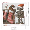 (50*50cm)Christmas Robot Dog - Full Round Drill Diamond Painting