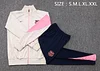 25/26 Barcelona Cream long zipper  Training Jacket Set