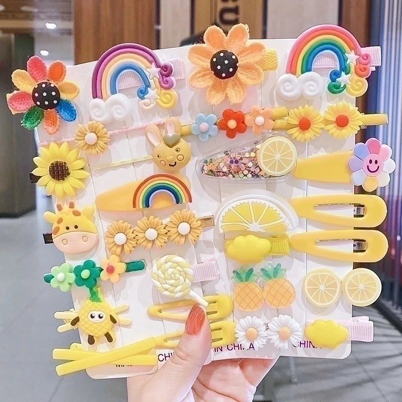 Kid’s Cute Cartoon Flower Plastic Hair Clip