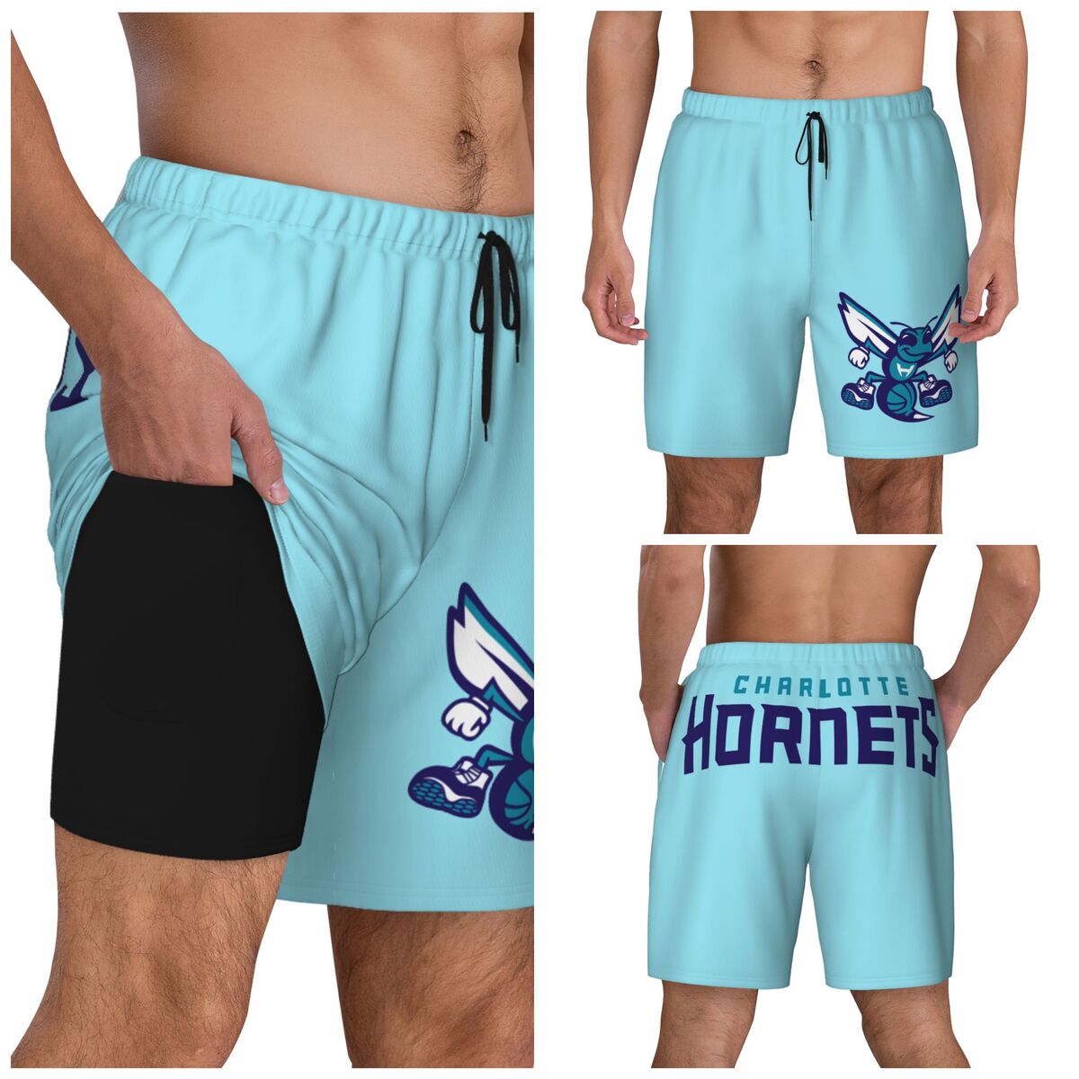 Charlotte Hornets Men's Swim Shorts