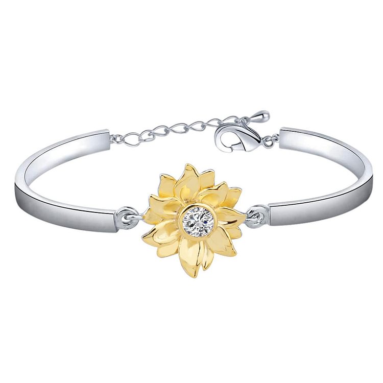 New Year - I Wish I Could Change The World For You Sunflower Bracelet