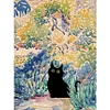 (Multi-Style) Van Gogh Monet Black Cat - 11CT Stamped Cross Stitch 40*50cm