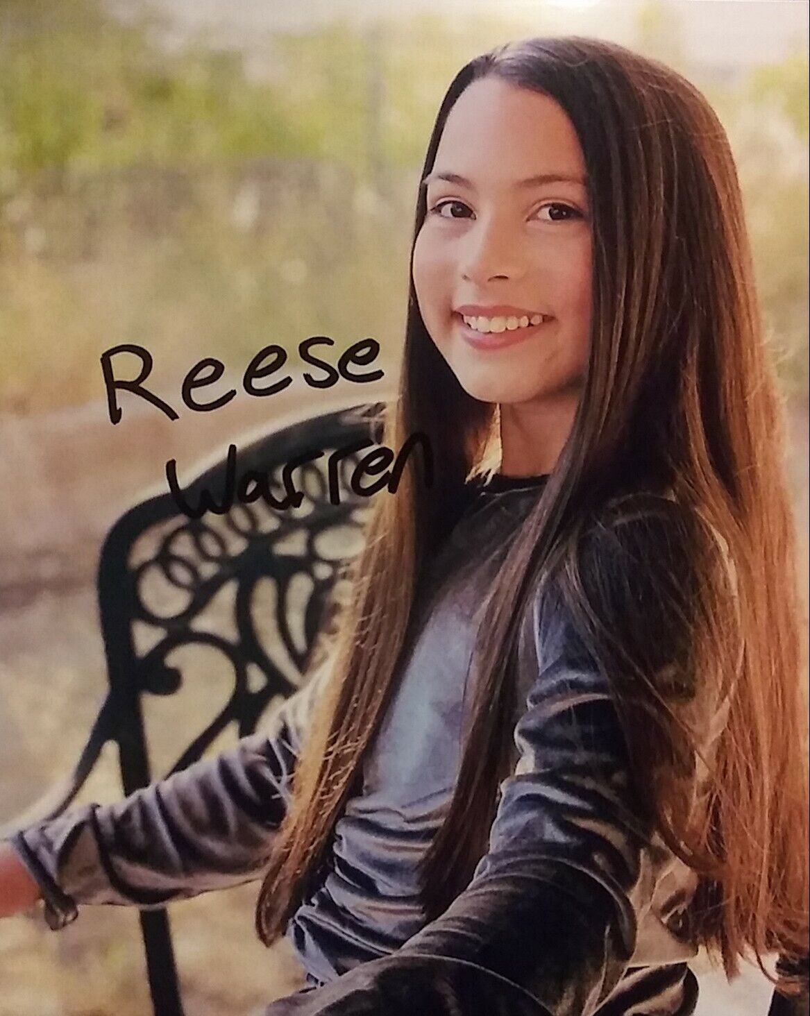 Reese Warren signed 8 x 10