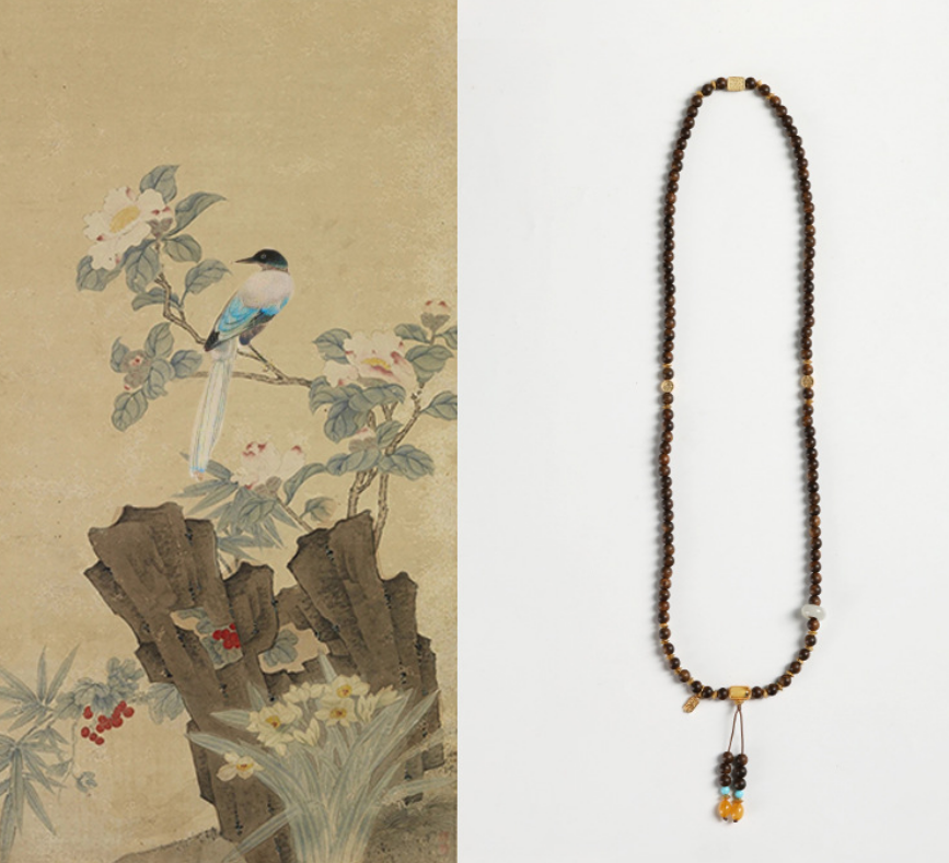 Kynam Agarwood Zen Retro Bracelet Necklace