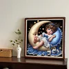 uk.everydayedeals Diamond Painting - Full Round - Moon Pajama Girl(40*40cm)