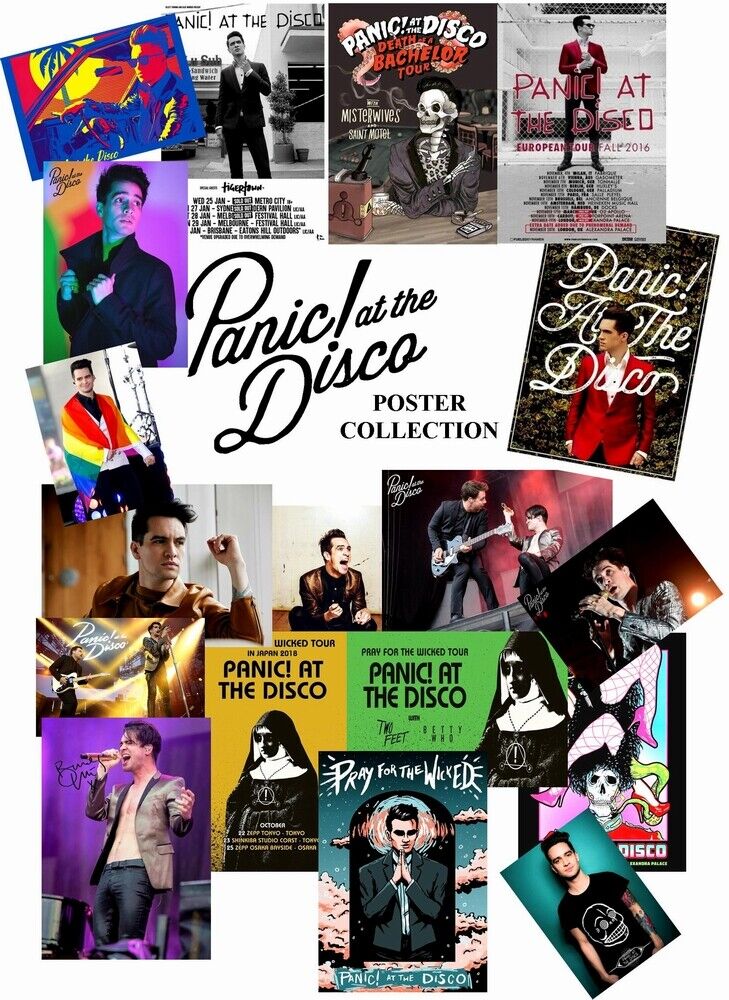 PANIC AT THE DISCO Brendon Urie POSTER COLLECTION - 28 HIGH GLOSS Photo Poster painting POSTERS