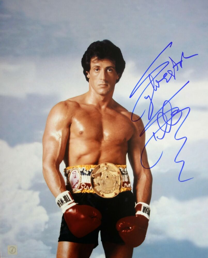 Sylvester Stallone Rocky Balboa Autographed 16x20 Photo Poster painting ROCKY III ASI Proof