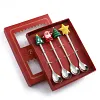 Ensemble De Vaisselle De No&euml;l En Acier Inoxydable