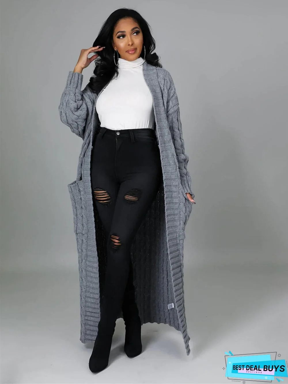 Sexy Casual Solid Color Long Sleeve Sweater