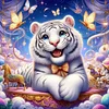Diamond Painting -DIY Full Square Drill Gentleman Tiger (35*35CM)