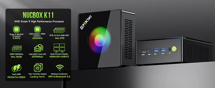 AMD Ryzen™ 9 8945HS -- NucBox K11 AMD Ryzen™ 9 8945HS -- NucBox K11