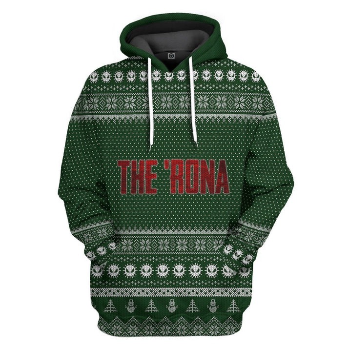 Unisex Green Ugly Christmas Sweaters 3D Print Hoodies