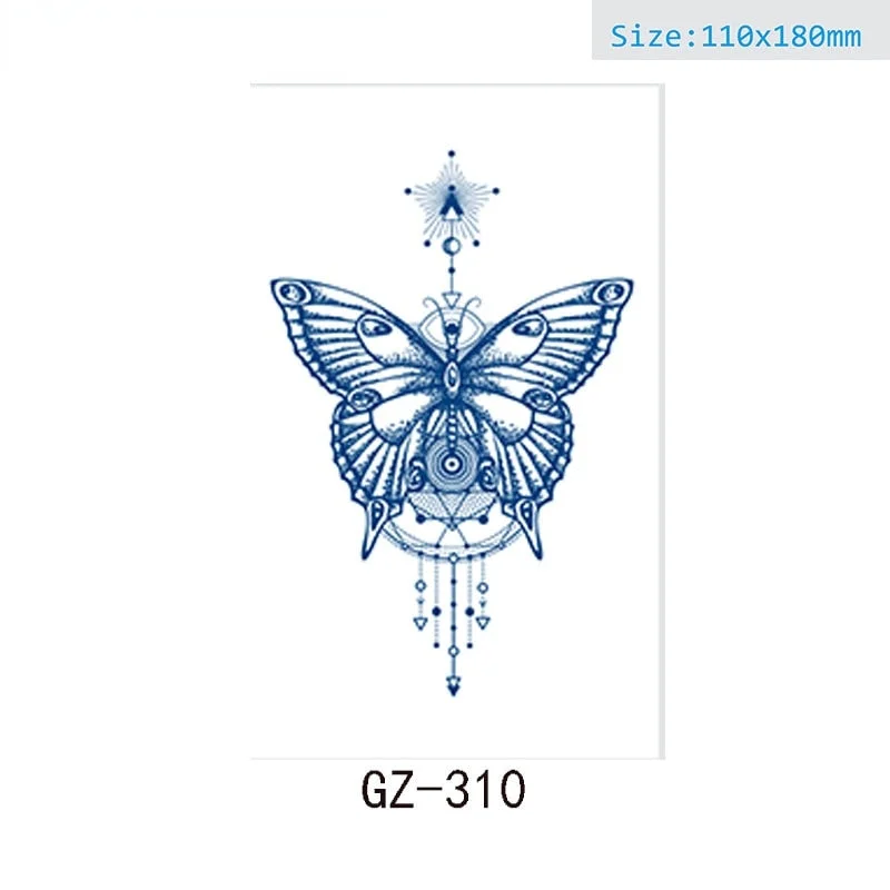 Net Red Herbal Juice Semi-permanent Waterproof Sweat-proof Tattoo Masking Scar Tattoo Sticker Herbal Juice Tattoo Sticker