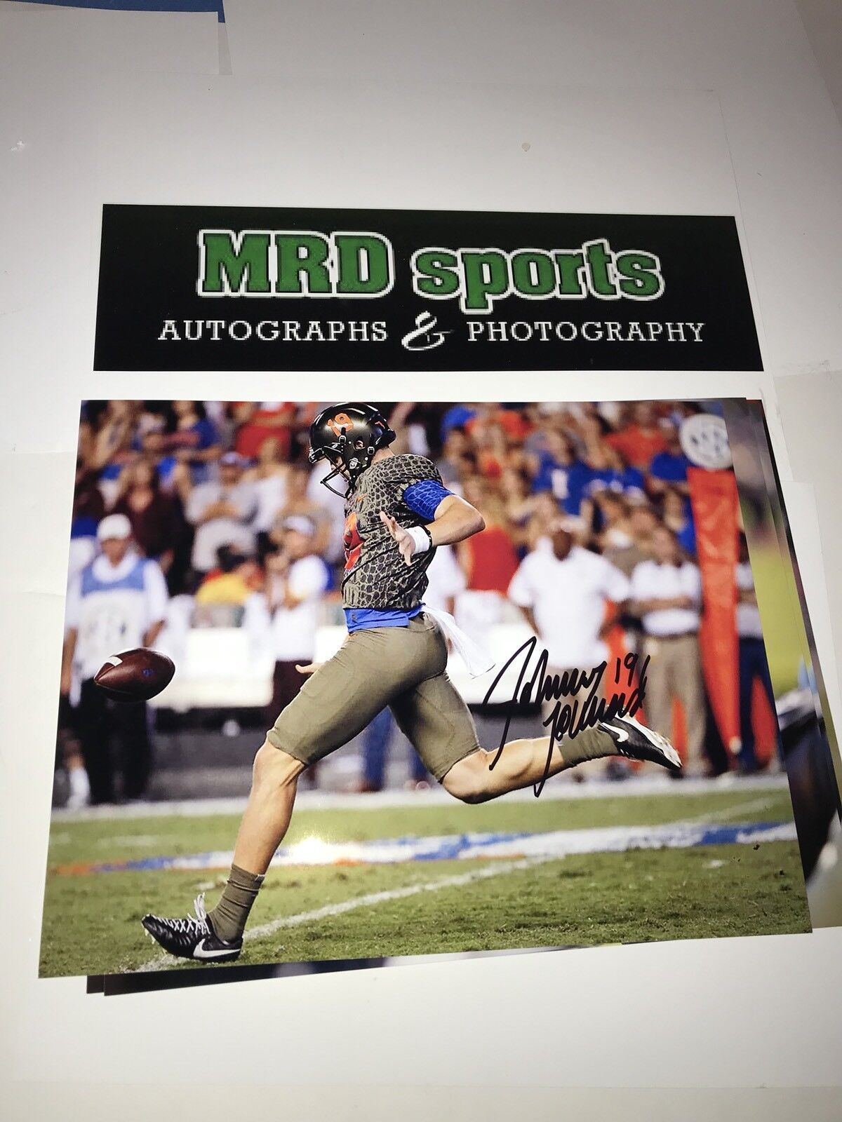 Johnny Townsend Florida Gators Signed autographed 8x10 football Photo Poster painting B