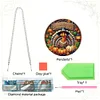 Diamond Painting Thanksgiving Turkey Hanging Pendant Window Decor