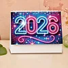 2026 Girls DIY Diamond Painting Paper Desk Calendar for Home Living Room