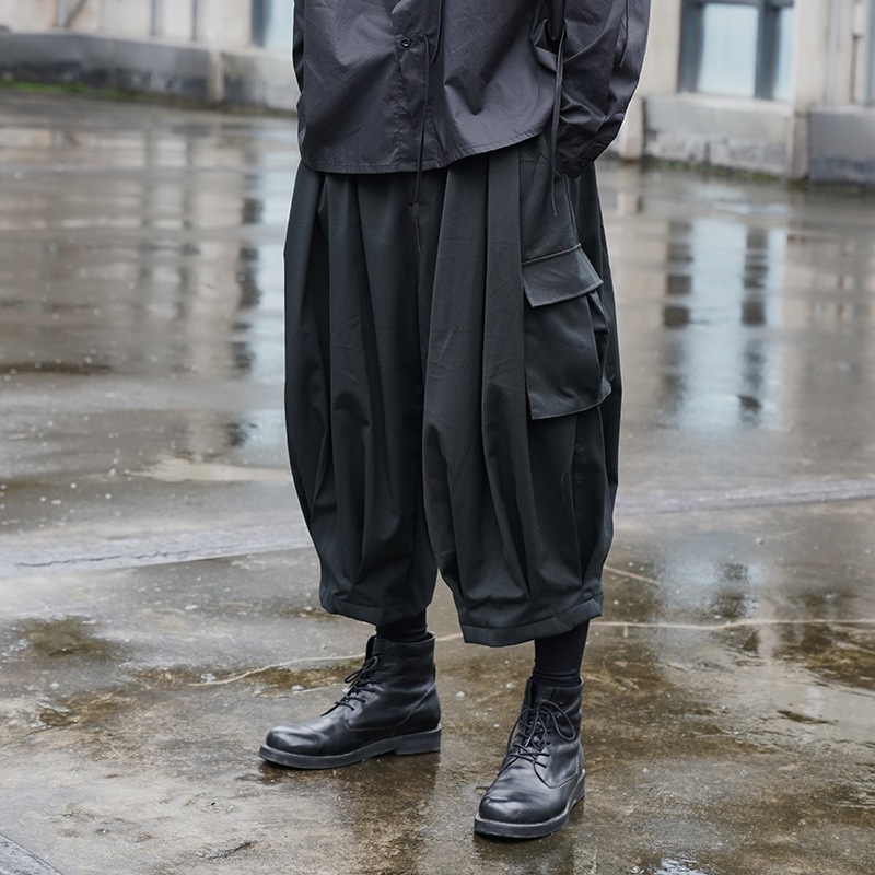 Unsex Dark Warrior Harem Japanese Style Pants / TECHWEAR CLUB / Techwear