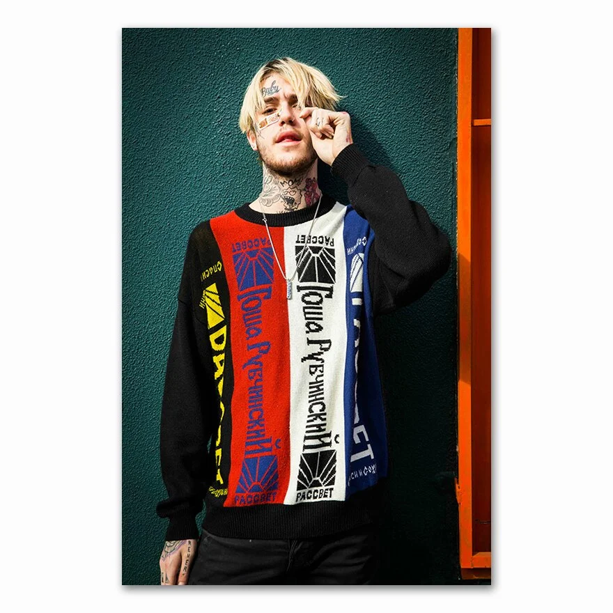 Wall Art Modular Hd Printed Pictures Nordic Style  Rapper Lil Peep Painting Modern Canvas For Living Room Home Decoration