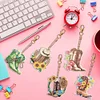 5pcs DIY Boots Diamond Painting Double-Sided Keychains