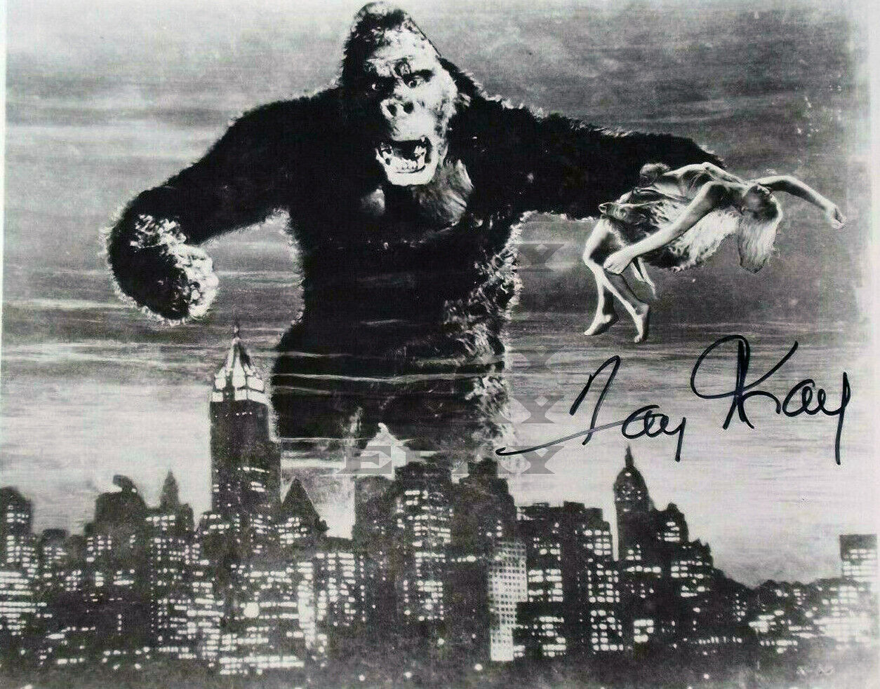 Fay Wray Vintage King Kong Autographed 8x10 Photo Poster painting Signed REPRINT