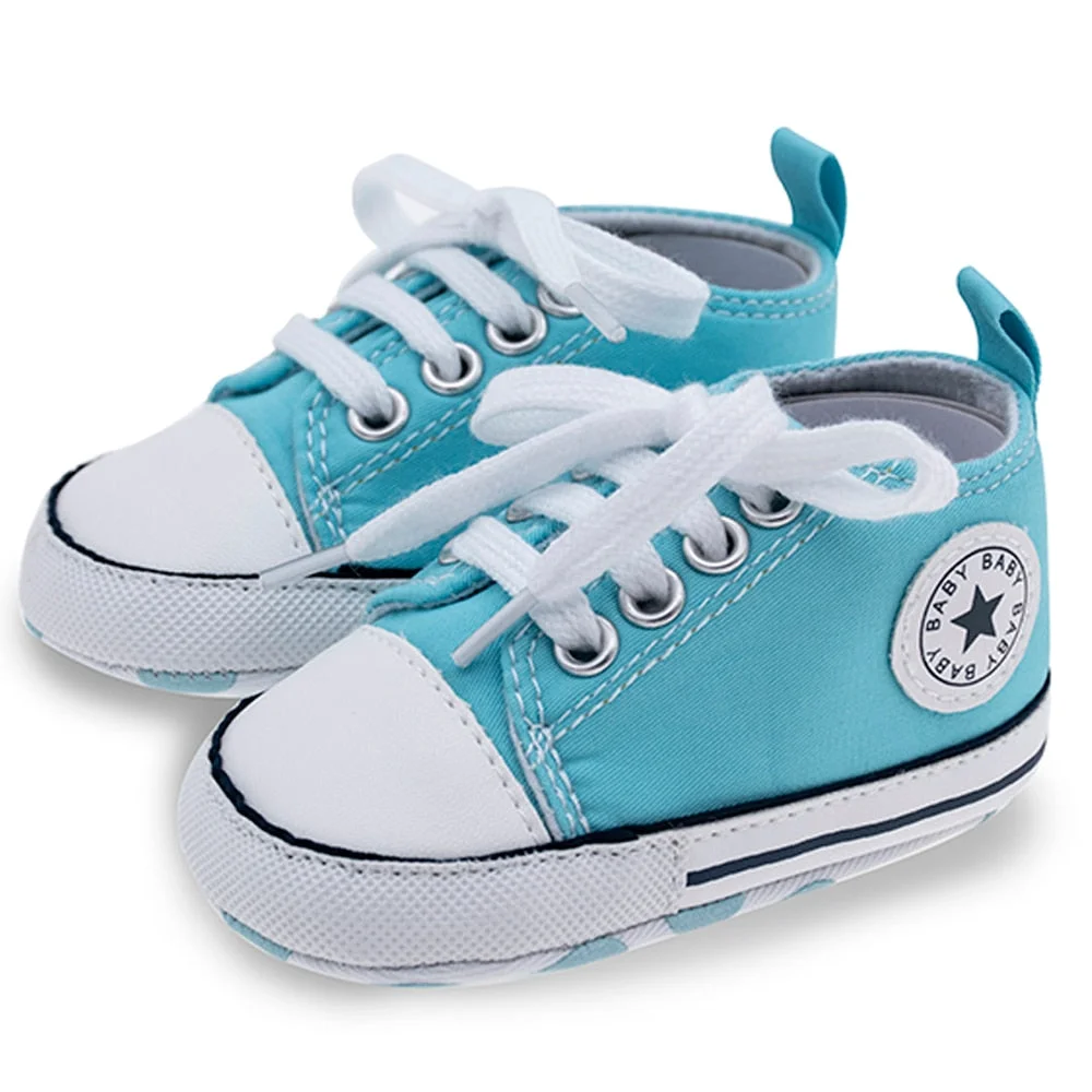 Baby Boys Girls First Walkers Shoes Infant Toddler Soft Sole Anti-slip Baby Shoes Newborn Canvas Baby Sports Sneakers Shoes