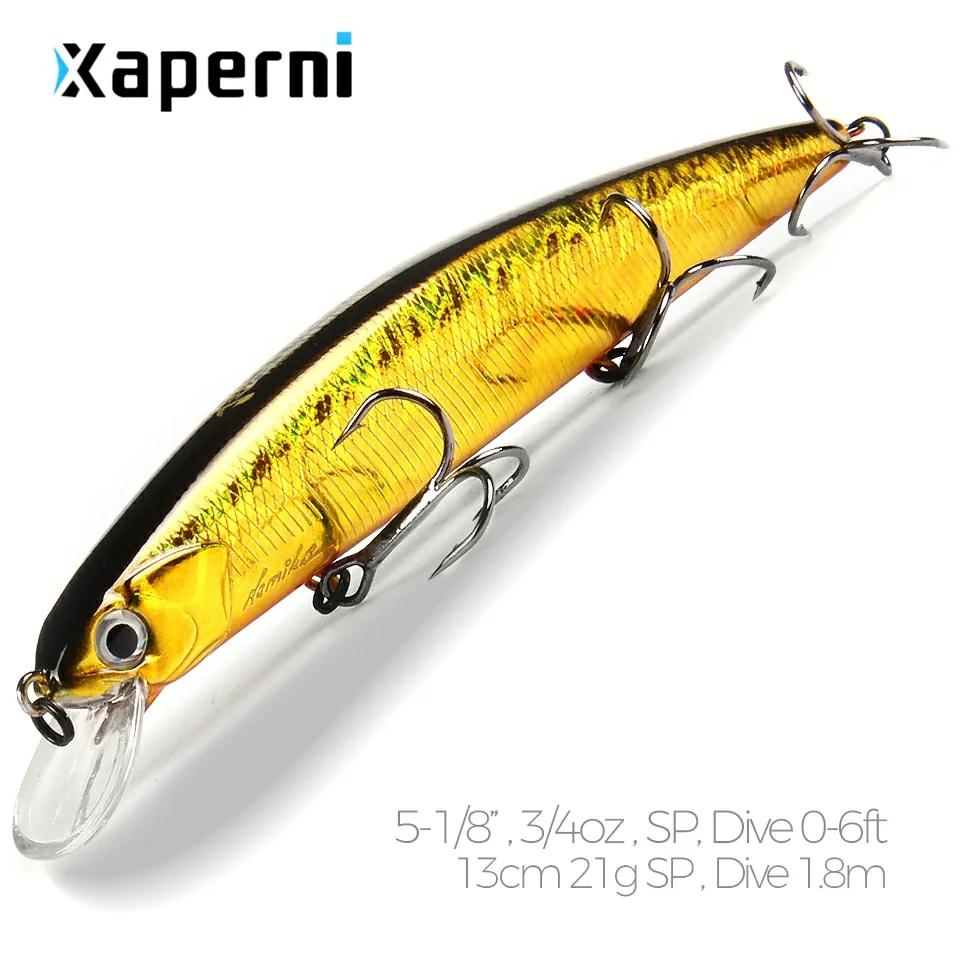 Xaperni 13cm 21g SP depth1.8m Top fishing lures Wobbler hard bait quality professional minnow for fishing tackle