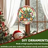 Diamond Painting Acrylic Christmas Tree Chicken Diamond Art Pendant Wall Decor
