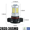 KISLED Super Bright 3000lm 2504,PSX24W,12276 LED Fog Lights Bulbs DRL High Power 2835 Chips with Projector Lens Replacement for Cars Trucks,Gold Yellow