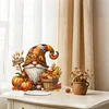 Diamond Painting Acrylic Single Sided November Gnome Ornaments Tabletop Home Office Decor