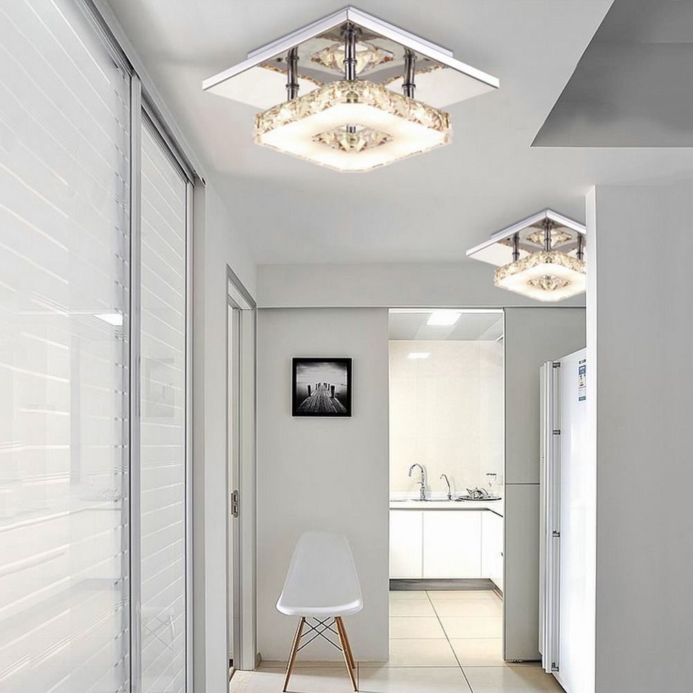 Ceiling Lights Indoor Crystal Lighting LED Luminaria Abajur Modern LED Ceiling Lamp For Living Dining Bed Room Home Decoration