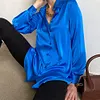 Gioiacombo&trade; Nuova camicia elegante a maniche lunghe da donna senior