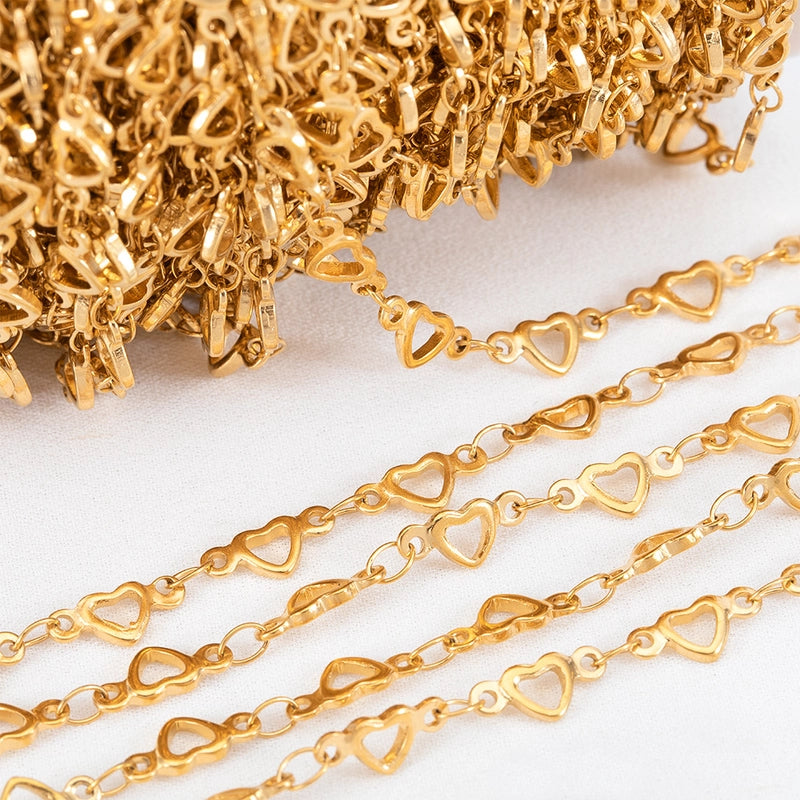 1 Piece 304 Stainless Steel 1M Jewelry Accessories Chain