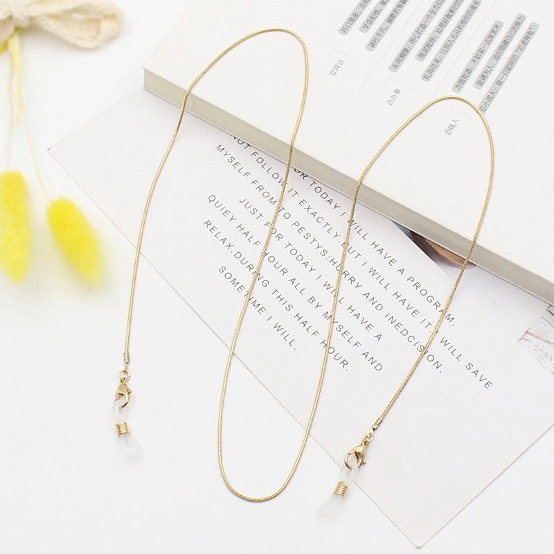 Casual Minimalist Geometric Crystal Unisex Glasses Chain