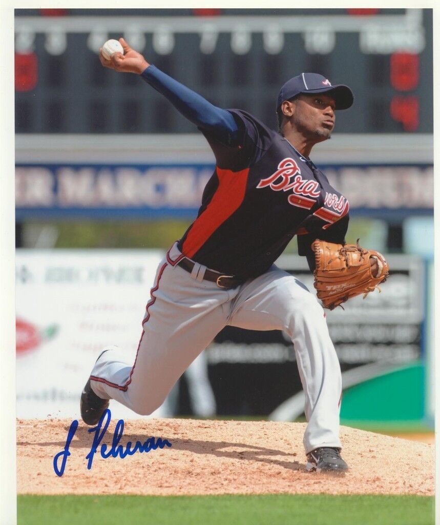 JULIO TEHERAN ATLANTA BRAVES SIGNED AUTOGRAPHED 8X10 Photo Poster painting W/COA MLB