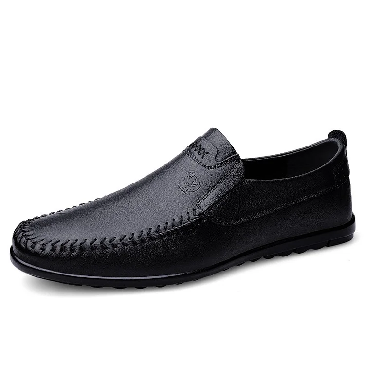 Damulin Leather Shoes Men Fashion Lightweight Moccasins New Brand Comfortable Men Casual Driving Shoes Business Slip on Dress Flats Man